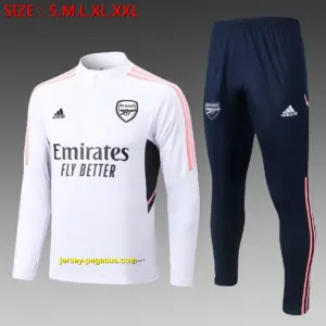2223 Half Pull Arsenal White