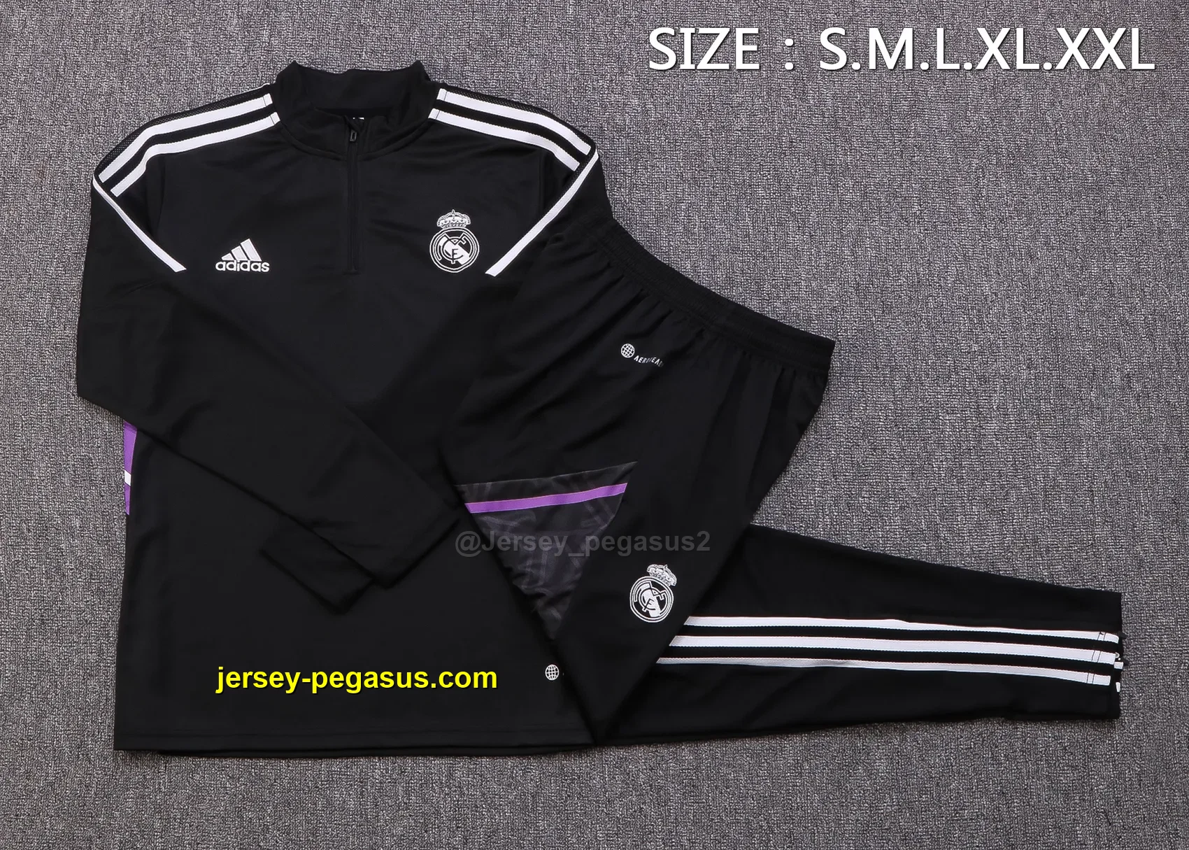 2223 Half Pull Real Madrid Black 2223 Half Pull Real Madrid Black