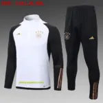 2223 half-pull German white sleeves black