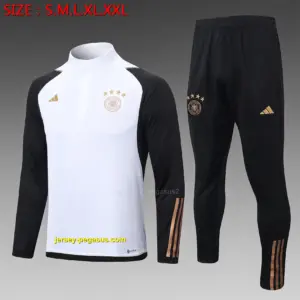 2223 half-pull German white sleeves black