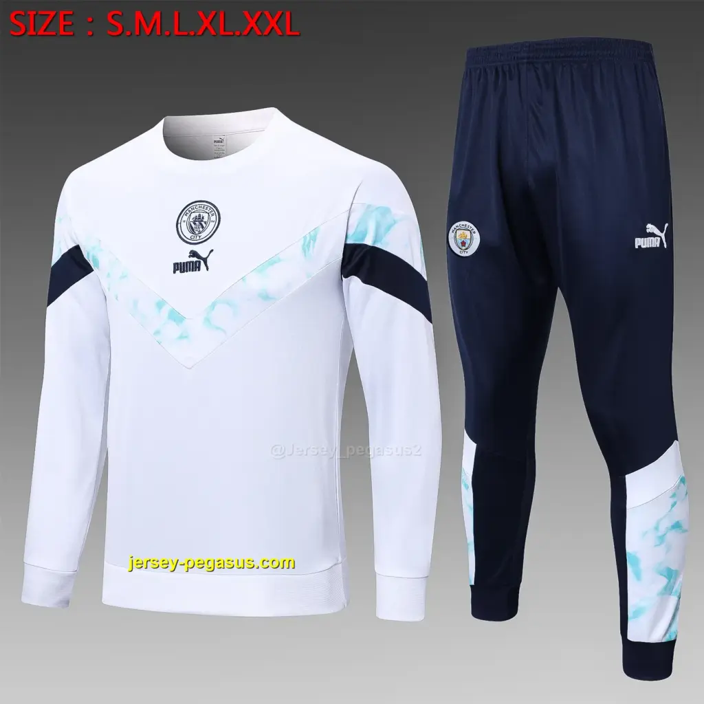 2223 round neck Manchester City white