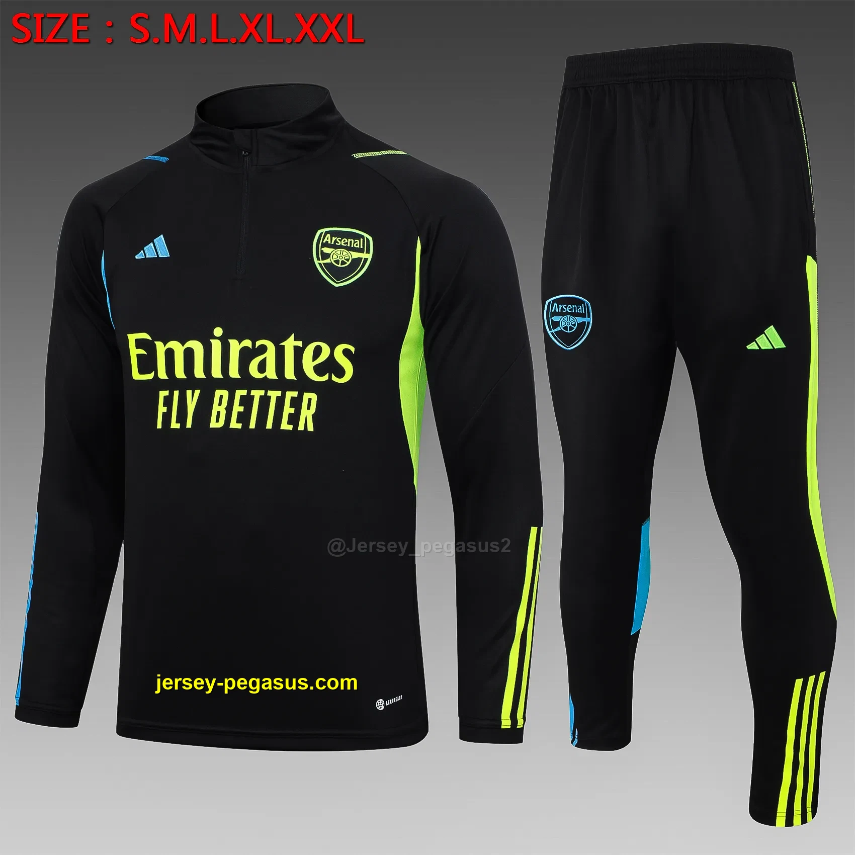 2324 Half Pull Arsenal Black 2324 Half Pull Arsenal Black