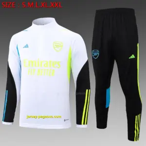 2324 Half Pull Arsenal White