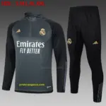 2324 Half Pull Real Madrid Dark Gray