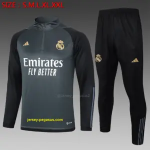 2324 Half Pull Real Madrid Dark Gray