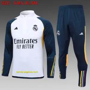 2324 Half Pull Real Madrid White (2)