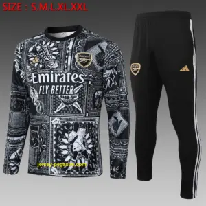 2324 Round Neck Arsenal Black Inkjet-Arsenal