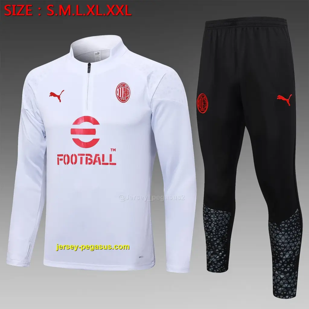 2324 half pull AC Milan white