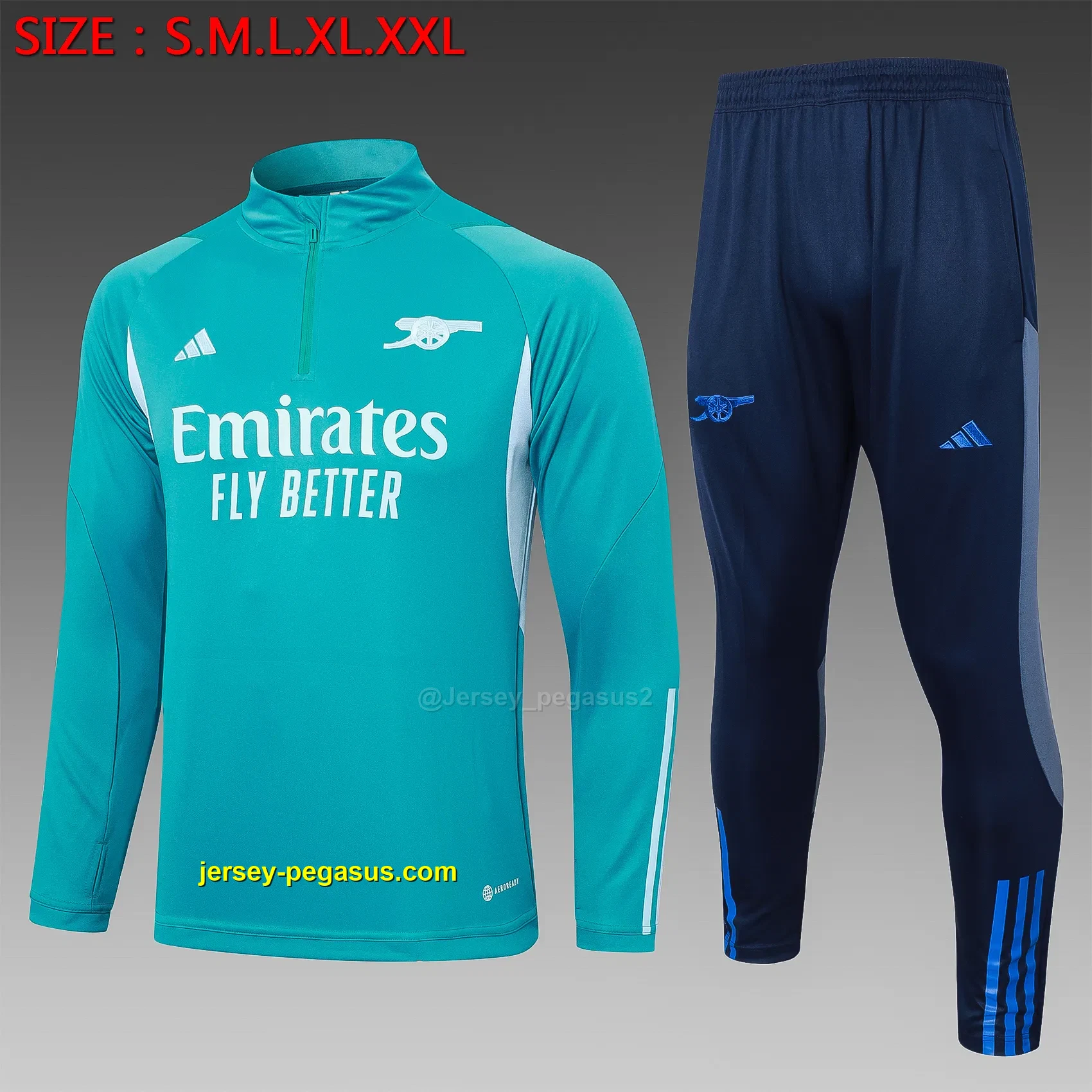 2324 half pull Arsenal blue-Arsenal 2324 half pull Arsenal blue-Arsenal