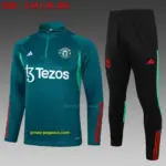 2324 half pull Manchester United dark green-Manchester United