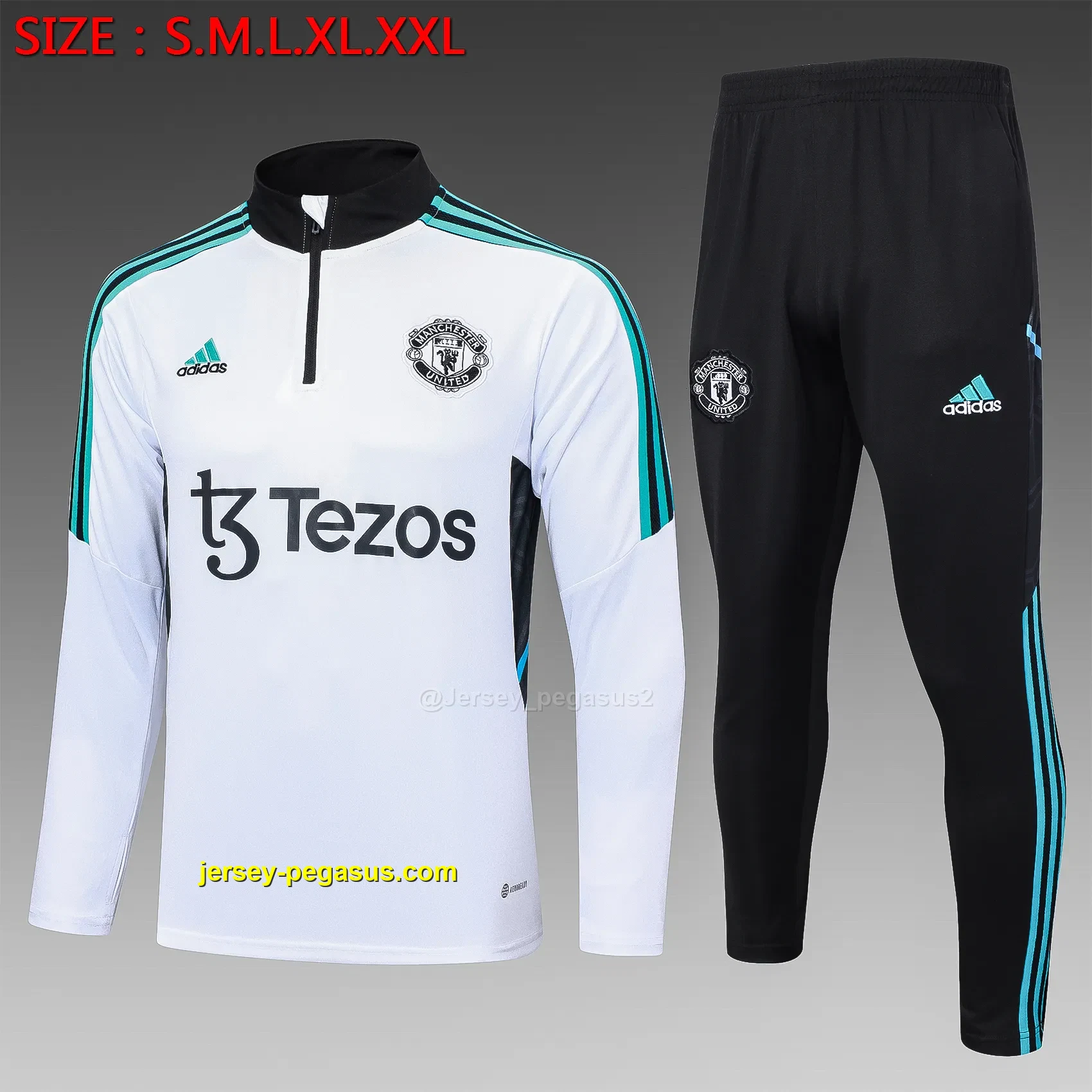 2324 half pull Manchester United white 2324 half pull Manchester United white