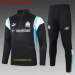 2324 half-la Marseille black (white team logo)