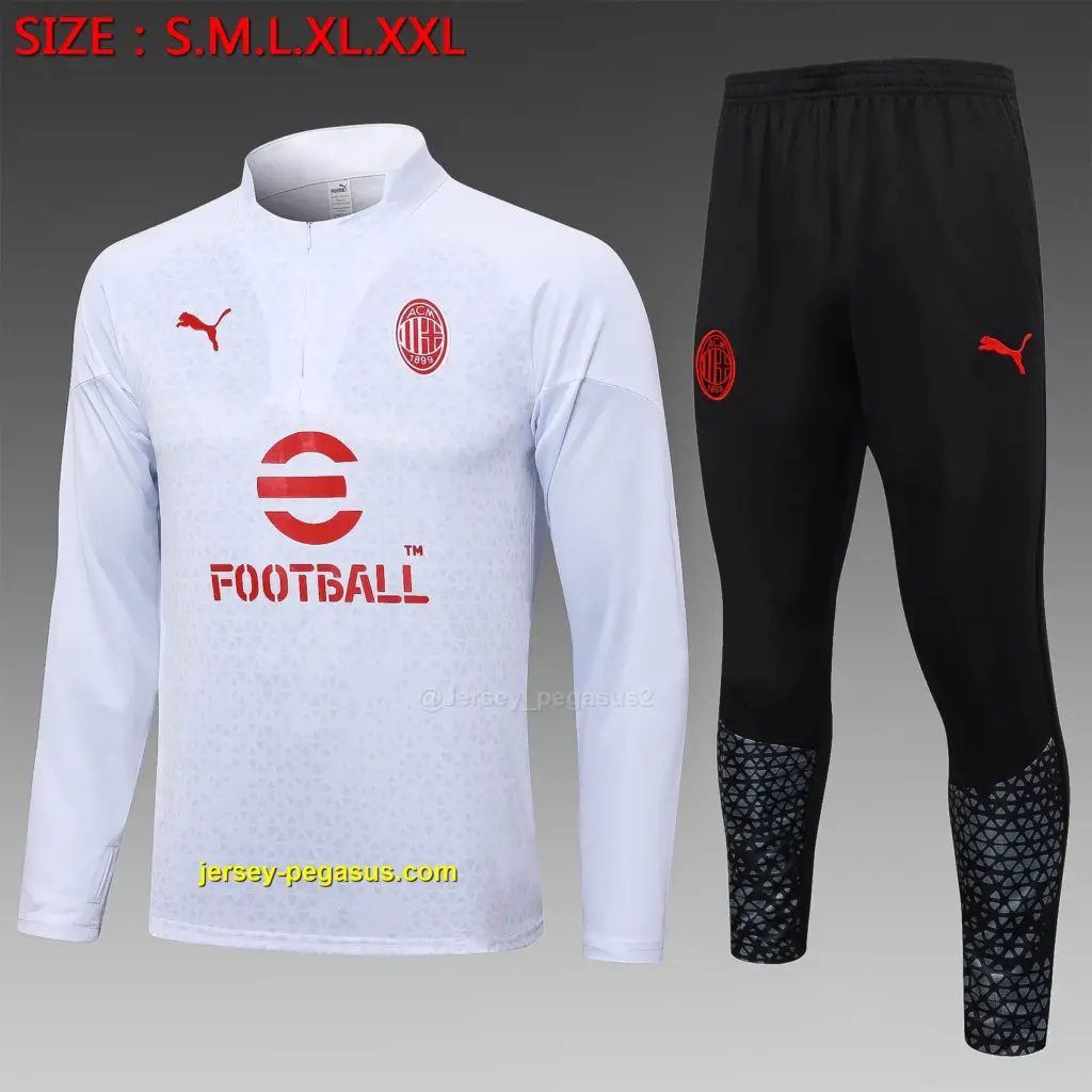 2324 half-pull AC Milan white inkjet