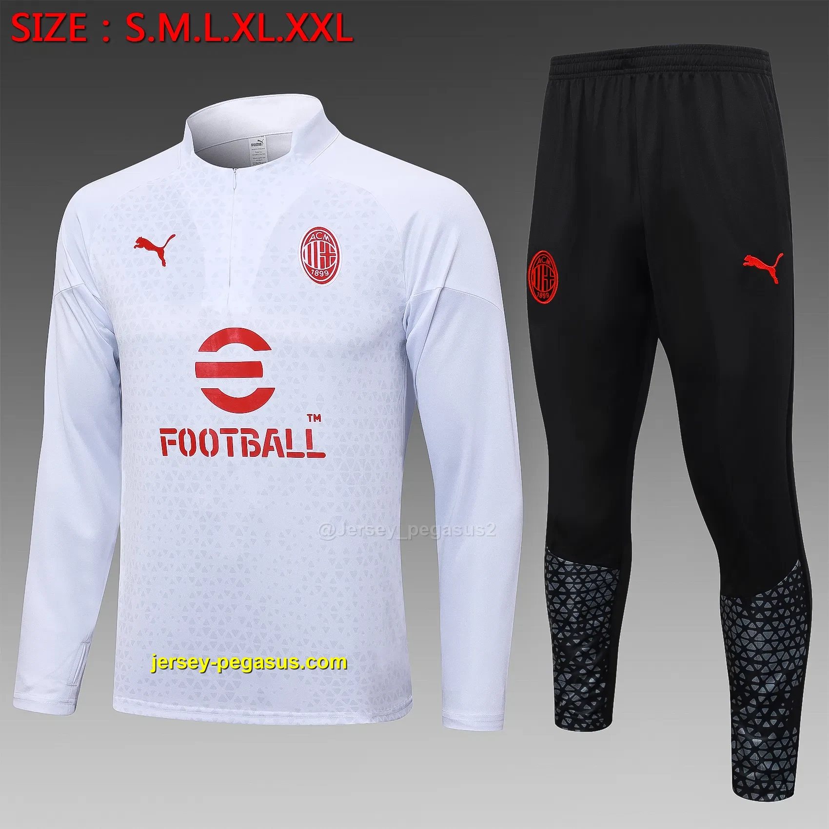2324 half-pull AC Milan white inkjet 2324 half-pull AC Milan white inkjet