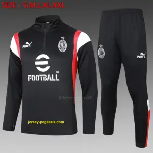 2324 half-pull AC black (white team logo)