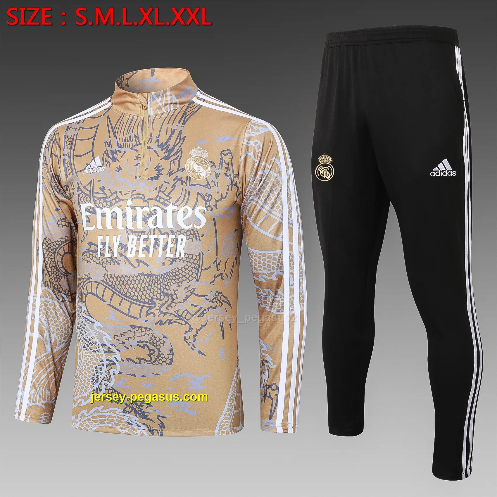 2324 half-pull Real Madrid apricot inkjet-Real Madrid 2324 half-pull Real Madrid apricot inkjet-Real Madrid
