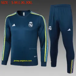 2324 round neck long sleeves royal blue