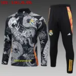 2425 Half Pull Real Madrid Black (Inkjet Dragon)-Real Madrid