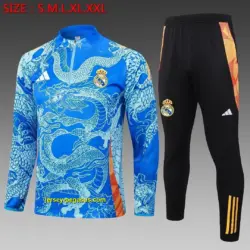 2425 Half Pull Real Madrid Light Blue (Inkjet Dragon)-Real Madrid
