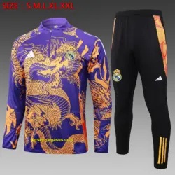 2425 Half Pull Real Madrid Purple (Inkjet Dragon)-Real Madrid