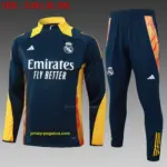 2425 Half Pull Real Madrid Sapphire Blue (Yellow Collar)-Real Madrid