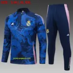 2425 Half Pull Real Madrid Sapphire Blue Inkjet (Chinese Dragon)-Real Madr