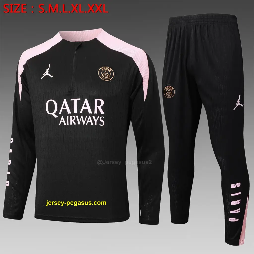 2425 Half-Zip Jordan Paris Black Player Edition (Shoulder Pink)-Paris