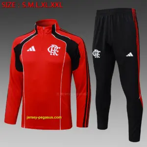 2425 half flamenco red (black color)-Flamengo