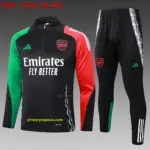2425 half pull Arsenal black (shoulder red and green)-Arsenal
