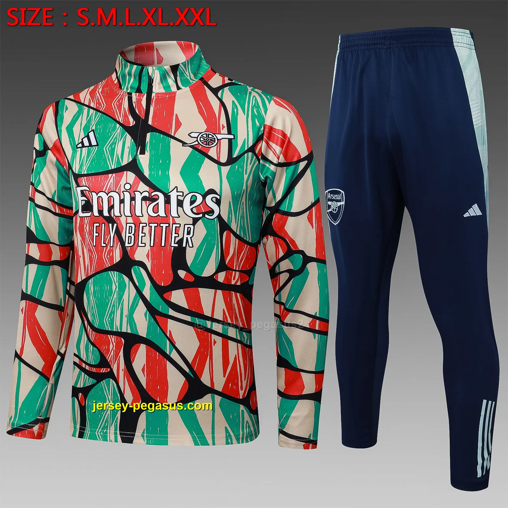 2425 half pull Arsenal red and green inkjet-Arsenal 2425 half pull Arsenal red and green inkjet-Arsenal