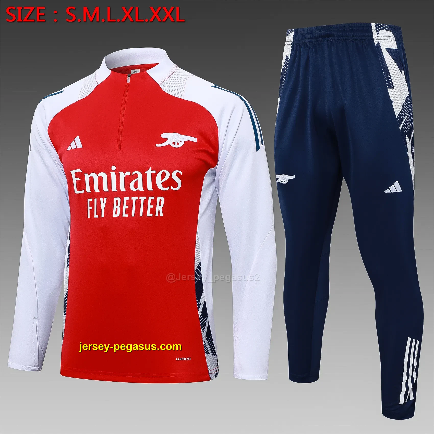 2425 half pull Arsenal red-Arsenal 2425 half pull Arsenal red-Arsenal