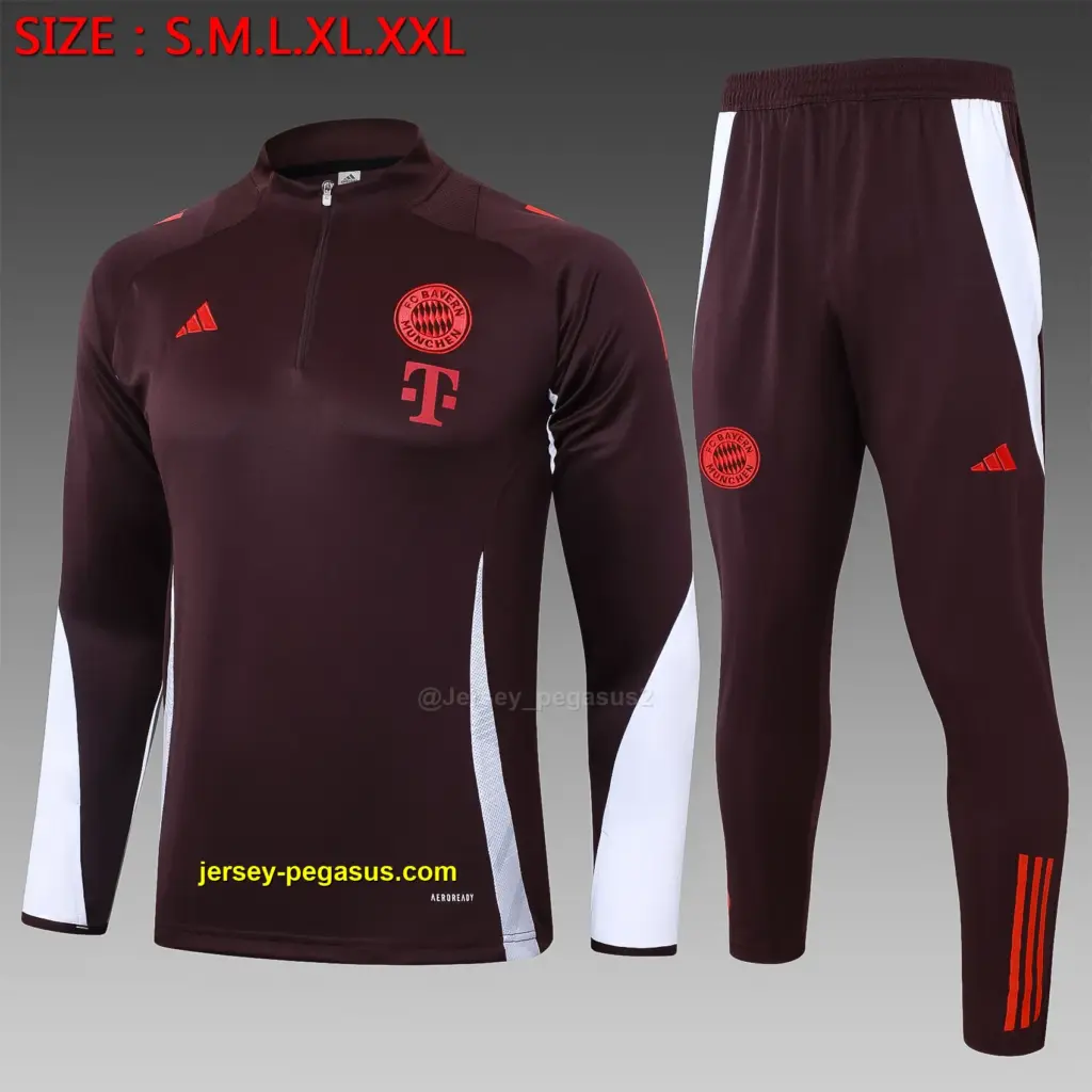 2425 half pull Bayern red brown-Bayern Munich