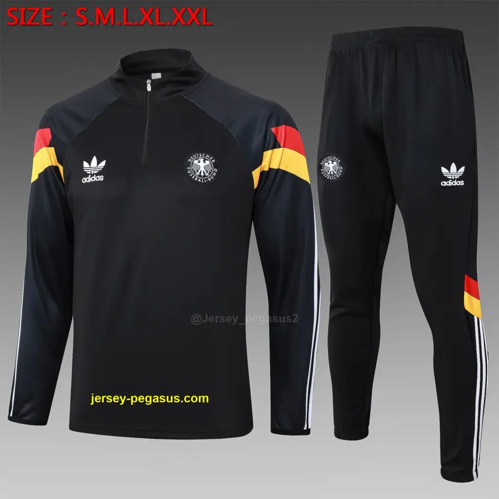 2425 half pull German black (sleeves red and yellow)-Germany
