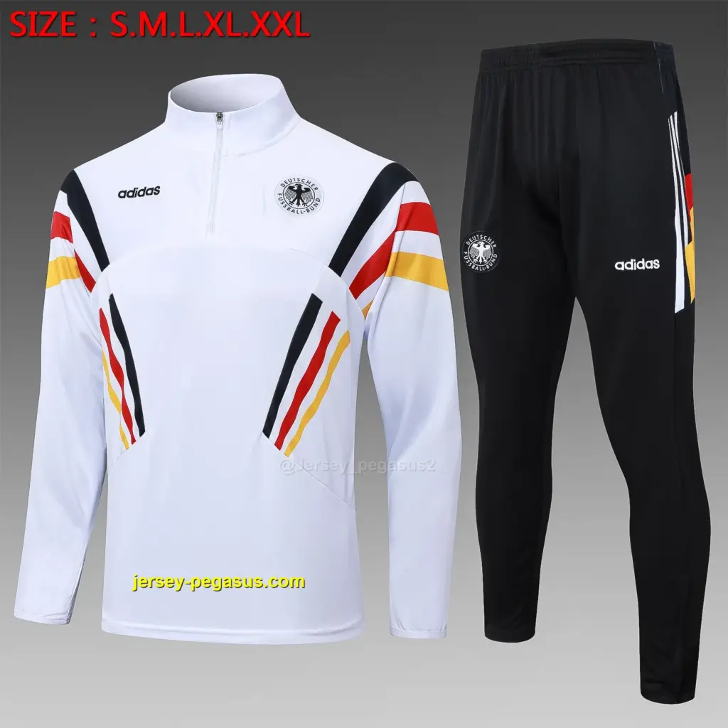 2425 half pull German white (sleeves red, yellow and black)-Germany