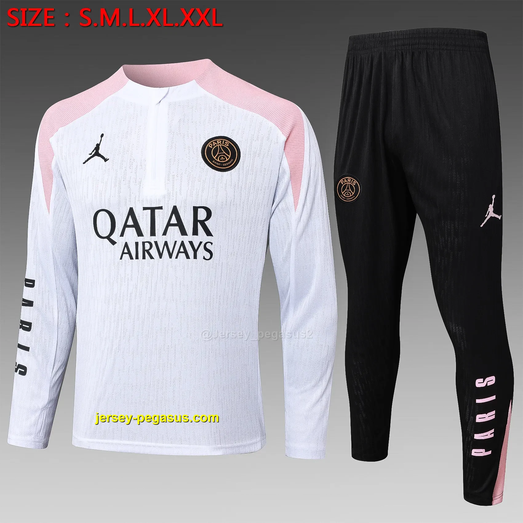 2425 half pull Jordan Paris white (player version)-Paris 2425 half pull Jordan Paris white (player version)-Paris