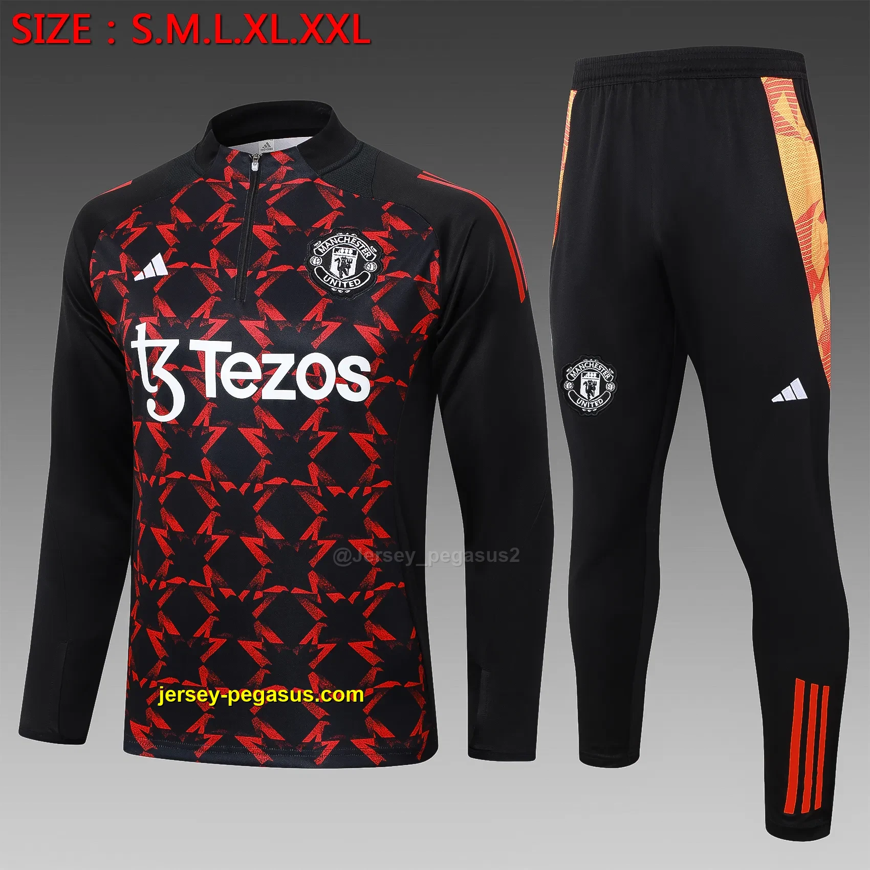 2425 half pull Manchester United black red inkjet-Manchester United 2425 half pull Manchester United black red inkjet-Manchester United