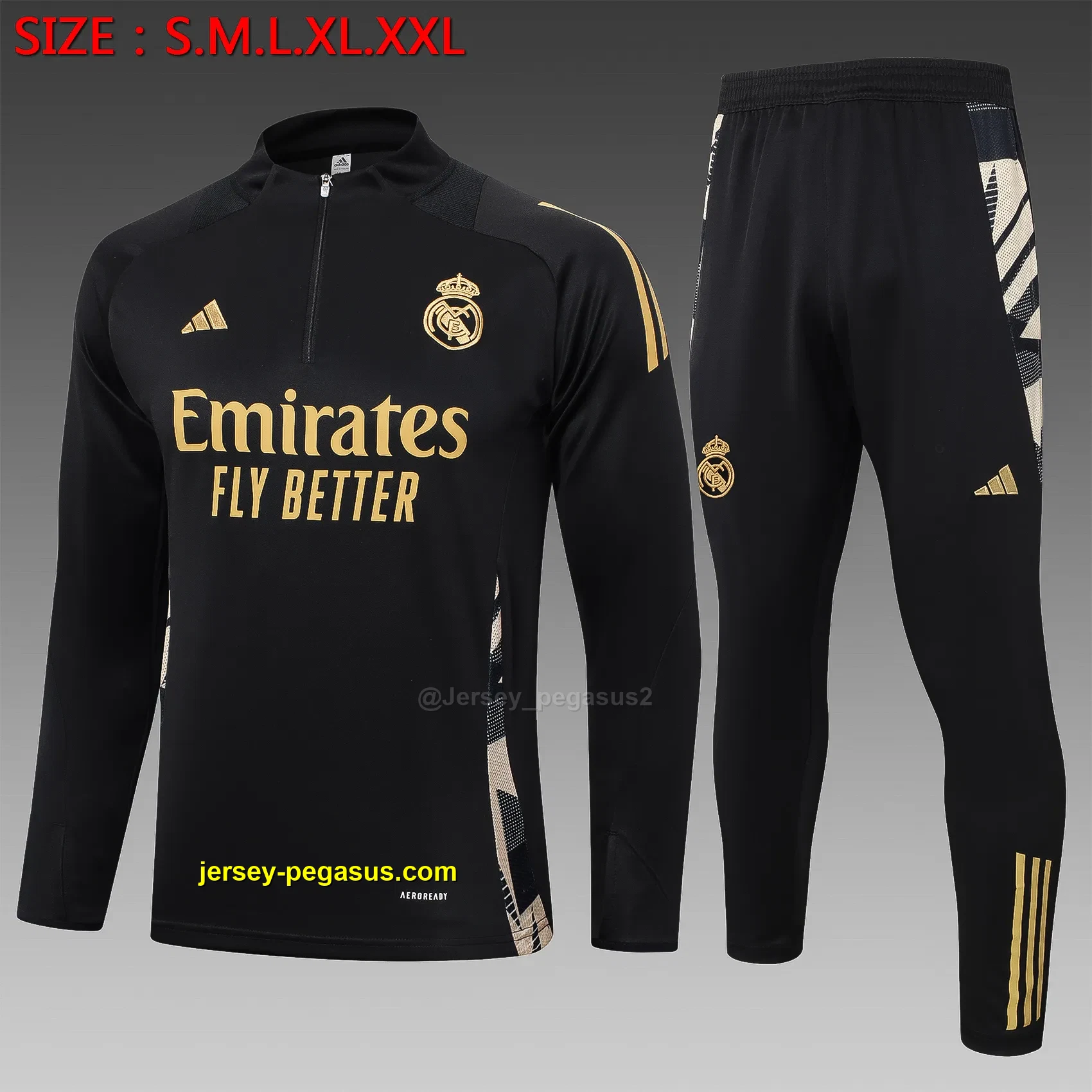 2425 half pull Real Madrid black-Real Madrid 2425 half pull Real Madrid black-Real Madrid