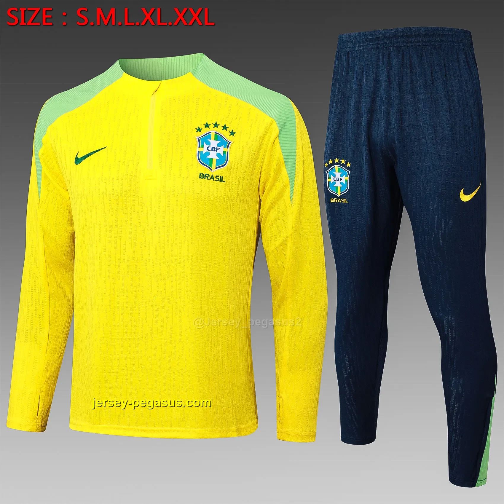 2425 half-Latin Brazilian yellow player version-Brazil 2425 half-Latin Brazilian yellow player version-Brazil