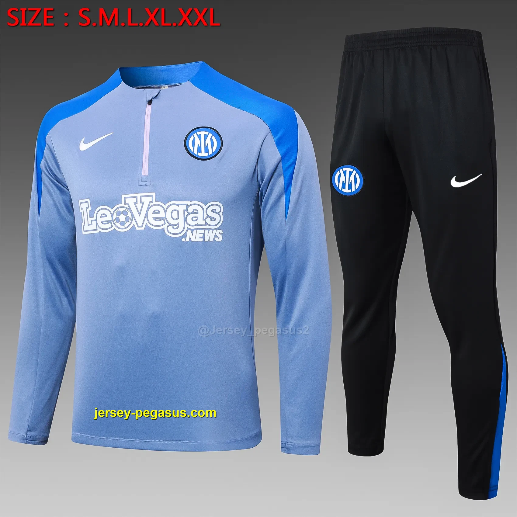2425 half-drawn Inter Milan gray (color blue color matching)-Inter Milan 2425 half-drawn Inter Milan gray (color blue color matching)-Inter Milan