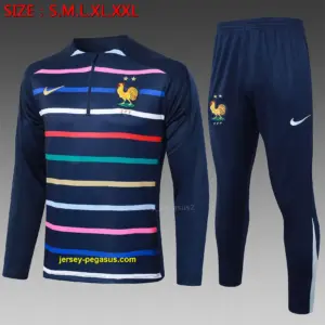 2425 half-pull French royal blue stripe-France