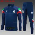 2425 half-pull Italian sapphire blue (sleeves red, white and green)-Italy
