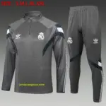 2425 half-pull Real Madrid gray (retro version)-Real Madrid