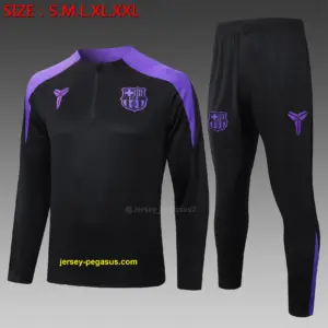 2526 Half La Barcelona black (shoulder purple)-Barcelona