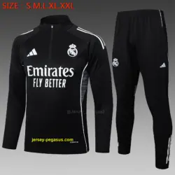 2526 Half Pull Real Madrid Black-Real Madri