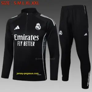 2526 Half Pull Real Madrid Black-Real Madri