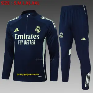 2526 Half Pull Real Madrid Cyan-Real Madri