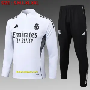 2526 Half Pull Real Madrid White-Real Madri