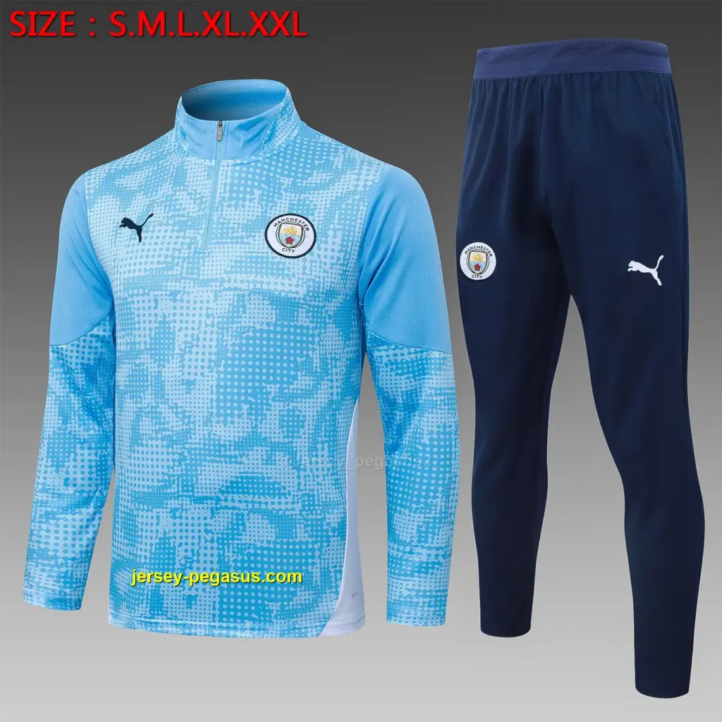 2526 Half-Ray Manchester City Light Blue Inkjet--Manchester City