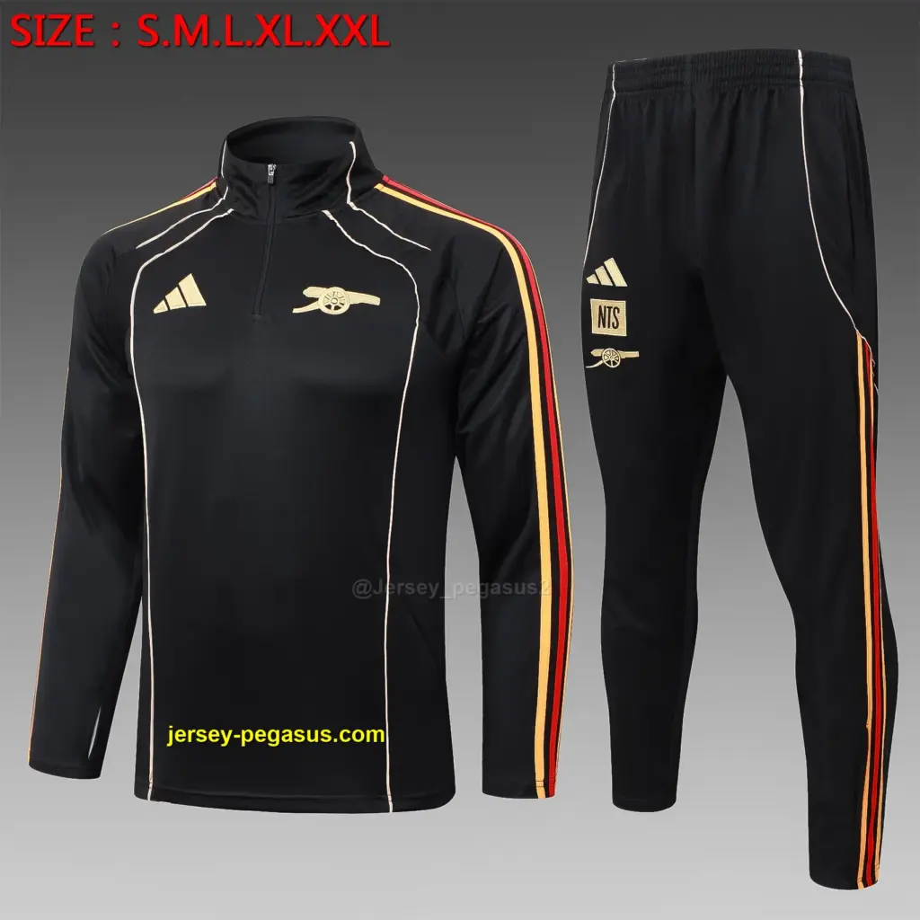 2526 half pull Arsenal black retro version-Arsenal