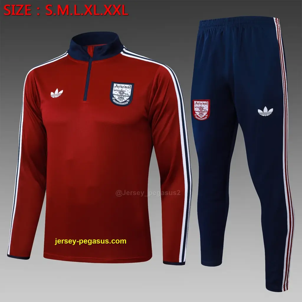 2526 half pull Arsenal maroon (Baolan collar)-Arsenal